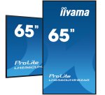 iiyama LH6560UHS-B2AG Écran d'affichage dynamique Carte A numérique 163,8 cm (64.5") LED Wifi 500 cd/m² 4K Ultra HD Noir Intégré dans le processeur Android 11 24/7
