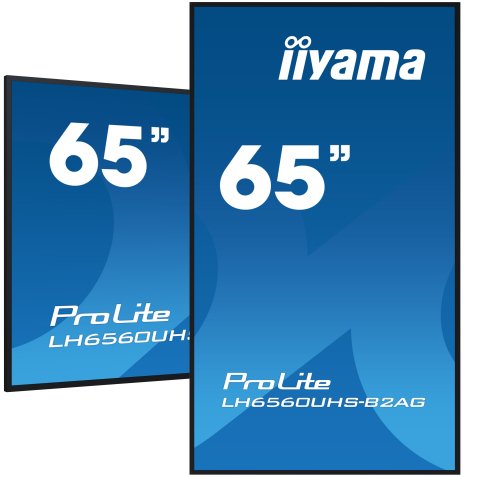iiyama LH6560UHS-B2AG Écran d'affichage dynamique Carte A numérique 165,1 cm (65") LED Wifi 500 cd/m² 4K Ultra HD Noir Intégré dans le processeur Android 11 24/7