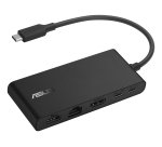 ASUS Dual 4K USB-C Dock DC201 Mit Kabel USB 3.2 Gen 2 (3.1 Gen 2) Typ-C Schwarz