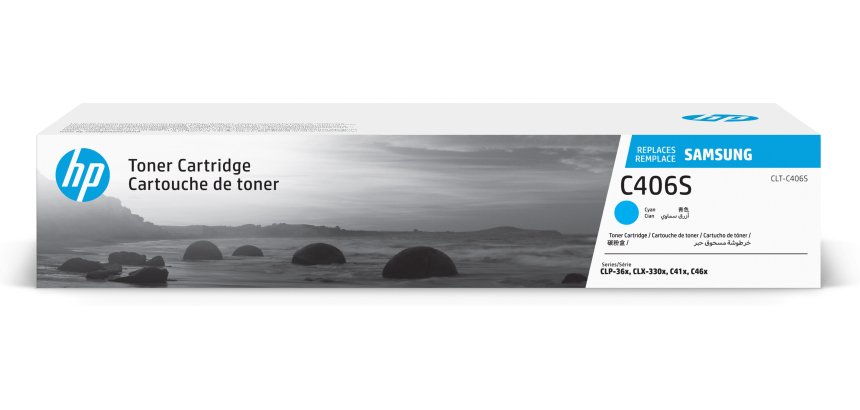 Samsung CLT-C406S Toner cyan authentique