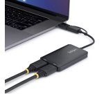 StarTech.com Adaptateur USB vers Double HDMI, USB A/C vers 2 Écrans HDMI (1x 4K30Hz, 1x 1080p), Câble de 11 cm, Adaptateur USB 3.0 vers Écran HDMI, Windows/macOS, Noir