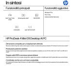 HP ProDesk 4 G1i AI PC Intel Core Ultra 5 235T 8 GB DDR5-SDRAM 256 GB SSD Windows 11 Pro Mini PC Nero