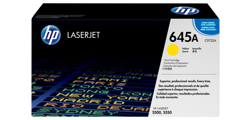 HP 645A toner LaserJet jaune authentique