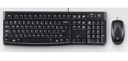 Logitech Desktop MK120 teclado Ratón incluido USB QWERTY Portugués Negro
