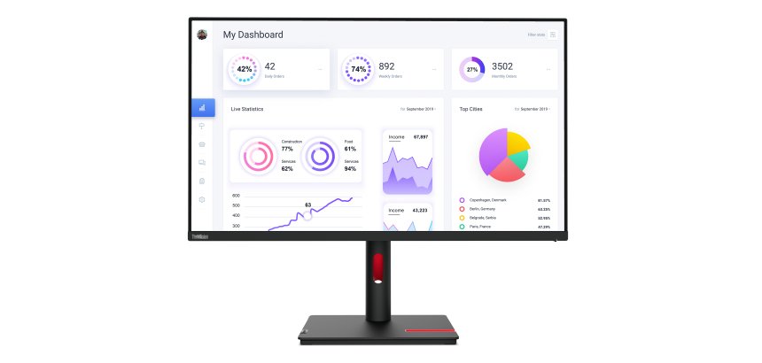 Lenovo ThinkVision T32p-30 écran plat de PC 80 cm (31.5") 3840 x 2160 pixels 4K Ultra HD LED Noir