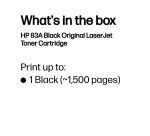 HP 83A - black - original - LaserJet - toner cartridge (CF283A)