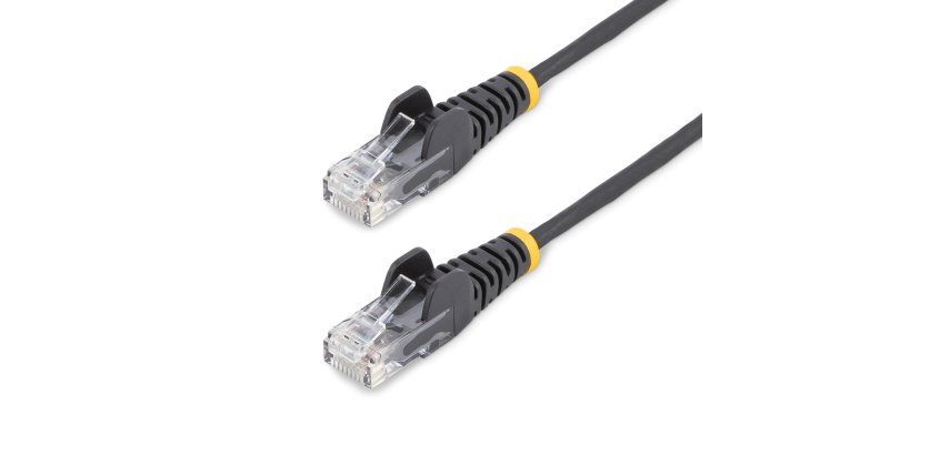 StarTech.com 2,5 m Cat6-Kabel - Schlank - Snagless RJ45-Anschlüsse - Schwarz