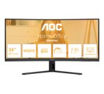AOC B3 CU34B3E écran plat de PC 86,4 cm (34") 3440 x 1440 pixels Wide Quad HD LED Noir