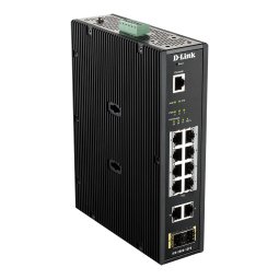 D-Link DIS-200G-12PS commutateur réseau Géré L2 Gigabit Ethernet (10/100/1000) Connexion Ethernet, supportant l'alimentation via ce port (PoE) Noir