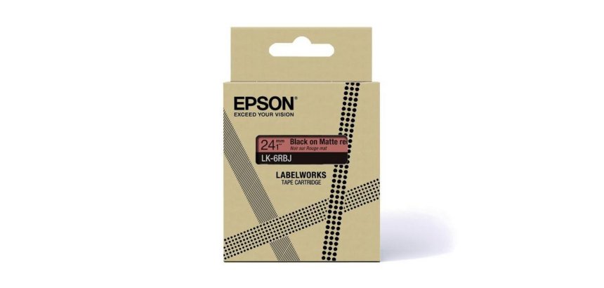 Epson C53S672072 Etikett zum Drucken Schwarz, Rot