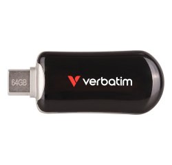 Verbatim 30224 lecteur USB flash 64 Go USB Type-C 3.2 Gen 1 (3.1 Gen 1) Noir
