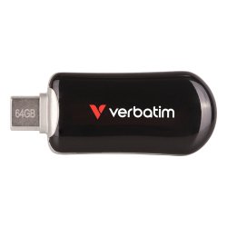 Verbatim 30224 lecteur USB flash 64 Go USB Type-C 3.2 Gen 1 (3.1 Gen 1) Noir