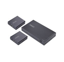 StarTech.com Rallonge et Répartiteur HDMI 4 Ports sur CAT6, 4K 60 Hz, Jusqu'à 70 m, Kit de Distribution HDMI 1x4 sur Ethernet avec IR et Alimentation par Câble