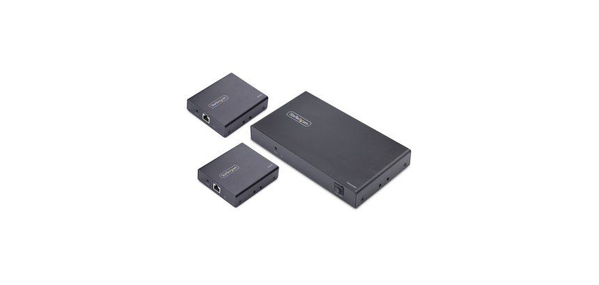 StarTech.com Rallonge et Répartiteur HDMI 4 Ports sur CAT6, 4K 60 Hz, Jusqu'à 70 m, Kit de Distribution HDMI 1x4 sur Ethernet avec IR et Alimentation par Câble