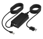 HP Poly PoE++ 65W 2.5G Adapter with 3.66m CAT6A Cable and Power Cord Noir