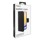 Celly WALLY custodia per cellulare 17 cm (6.7") Custodia a borsellino Nero