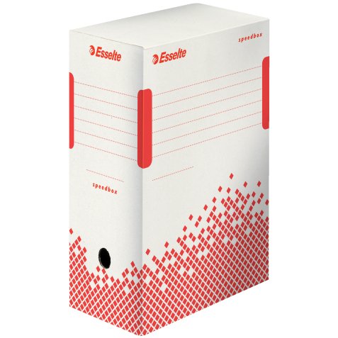 Boîte archives esselte speedbox carton recyclable 350x250mm fond automatique dos 150mm