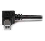 StarTech.com Câble USB 2.0 A vers USB B Coudé à droite Mâle / Mâle pour imprimante - 1 m - Noir