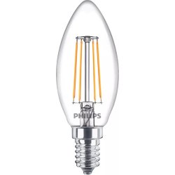 Philips Lampadina candela trasparente a filamento 40 W B35 E14 x4