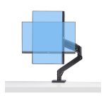 StarTech.com Support de Bureau pour Écrans Incurvés Jusqu'à 49 Pouces 32:9 Ultrawide, Bras à Ressort Mécanique pour Moniteur, Pince en C/Oeillet, Réglage Sans Outil, Max 20kg