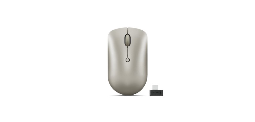 Lenovo Mouse wireless USB-C 540 compatto (Sand)