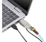 StarTech.com Dongle convertitore multimediale da fibra Gigabit a RJ45 Ethernet, monomodale ottico 10 km/multimodale 800 m, alimentato via USB, compatto, micro mini, TAA