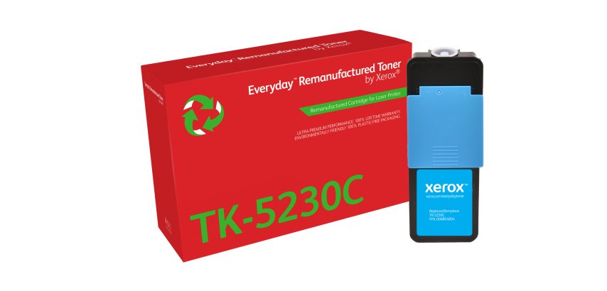 Toner rigenerato EverydayTM di Xerox Ciano compatibile con Kyocera TK-5230C, Capacità standard