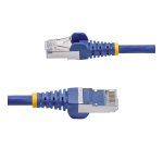 StarTech.com Câble Ethernet CAT8 Bleu de 1m, RJ45 Snagless, 25G/40G, 2000MHz, 100W PoE++, S/FTP, Fil de Cuivre Pur 26AWG, LSZH, Cordon de Raccordement Réseau Blindé avec Serre-Câble, Testé par Fluke Channel