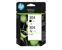 HP Confezione da 2 cartucce di inchiostro nero/in tricromia originali 304