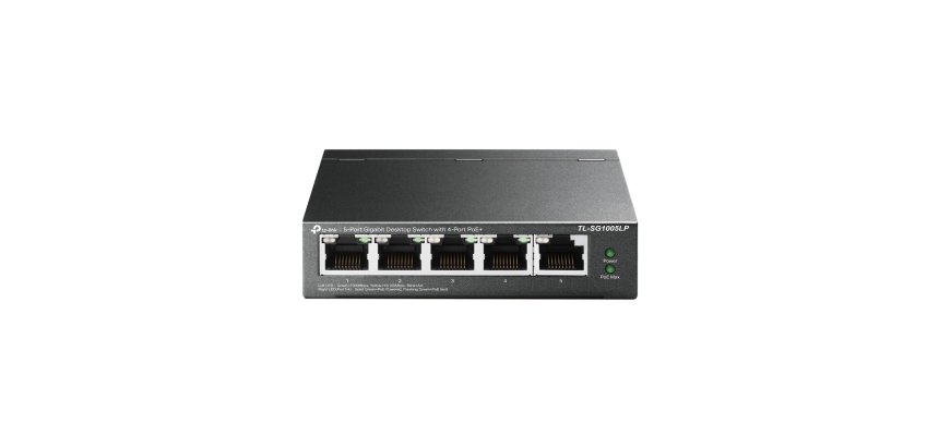 TP-Link TL-SG1005LP switch No administrado Gigabit Ethernet (10/100/1000) Energía sobre Ethernet (PoE) Negro