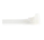 StarTech.com Colliers de Serrage Réutilisables 25 cm Blancs - Largeur 7 mm - Diam. faisceau 65 mm - Résistance traction 22 kg - Colson nylon détachable - Intérieur/extérieur - Homologués 94V-2/UL - 100 pcs