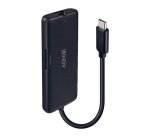 Lindy 43358 base para portátil y replicador de puertos Alámbrico USB 3.2 Gen 1 (3.1 Gen 1) Type-C Negro