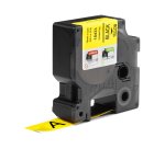 DYMO Rhino Industrial Vinyl Labels | 19 mm x 5.5 m | Black Print on Yellow | Self-Adhesive | for Rhino & LabelManager Label Makers