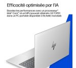 HP E0EY5ET laptop Intel Core 7 350 Ordinateur portable 40,6 cm (16") WUXGA 16 Go LPDDR5x-SDRAM 512 Go SSD Wi-Fi 7 (802.11be) Windows 11 Pro AI PC Argent