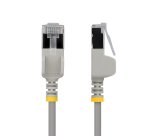 StarTech.com 15cm Gray Ultra Slim Cat6A Ethernet Cable, 10 Pack, Snagless, FTP, Pure Bare Copper Wire, 34AWG Ultra Slim RJ45 Network Patch Cord, Individually Tested