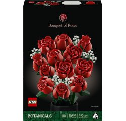 LEGO Botanicals 10328 Bouquet di Rose, Set Fiori Finti per Adulti, Idea Regalo per Donna o Uomo dalla Collezione Botanica