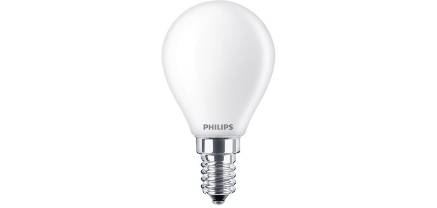 Philips Lampadina candela smerigliata a filamento 60 W P45 E14