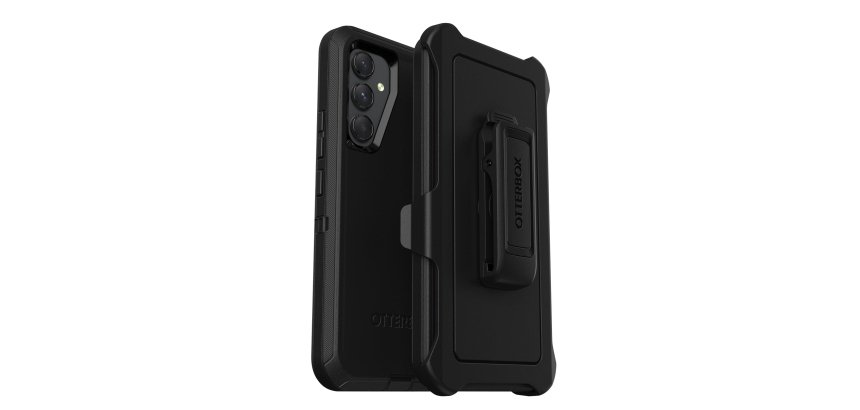 OtterBox Defender Coque pour Galaxy A54 5G , Antichoc, anti-chute, ultra-robuste, coque de protection, supporte 4x plus de chutes que la norme militaire, Noir, livré sans emballage