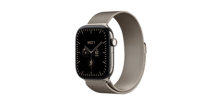 Apple Watch Series 12 OLED 42 mm Numérique 374 x 446 pixels Écran tactile 5G Titane Wifi GPS (satellite)