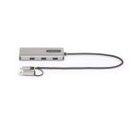 StarTech.com Adaptateur Multiport USB-C avec Dongle USB-C vers USB-A, Double HDMI (4K30Hz/1080p60Hz), 3x USB-A 5Gbps, Mini Station d'Accueil de Voyage, Dock/Station d'Accueil pour PC Portable, Câble de 40 cm