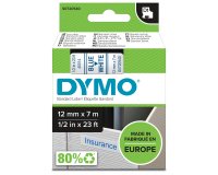 Nastro D1 standard 450140 - 12 mm x 7 mt - PL - blu/bianco - Dymo