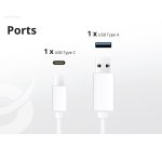 Conceptronic 2-Port 20W GaN USB PD Charger, USB-C x 1, USB-A x 1, QC 3.0, PPS