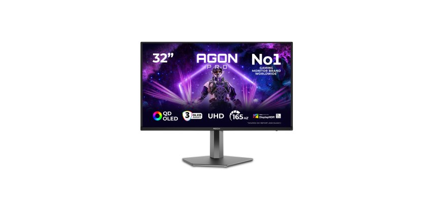 AOC AGON PRO AG326UD écran plat de PC 80 cm (31.5") 3840 x 2160 pixels 4K Ultra HD QD-OLED Noir