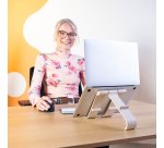 R-Go Tools Support ordinateur et tablette R-Go Treepod, ergonomique et modulaire, réglable, biosourcé