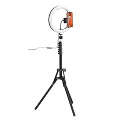 Aro selfie Celly CLICKGHOSTUSB con trípode Smartphone  Negro