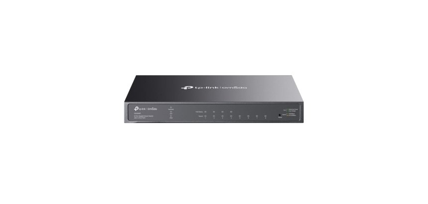 TP-Link Omada TL-SG2008P Géré L2/L2+ Gigabit Ethernet (10/100/1000) Connexion Ethernet, supportant l'alimentation via ce port (PoE) Noir