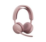 Logitech Zone Wireless 2 ES Casque Avec fil &sans fil Arceau Appels/Musique USB Type-C Bluetooth Rose