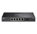 TP-Link ES206XPP-M2 commutateur réseau Géré L2 2.5G Ethernet (100/1000/2500) Connexion Ethernet, supportant l'alimentation via ce port (PoE) Montage sur le bureau ou sur le mur Noir