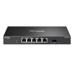 TP-Link ES206XPP-M2 commutateur réseau Géré L2 2.5G Ethernet (100/1000/2500) Connexion Ethernet, supportant l'alimentation via ce port (PoE) Montage sur le bureau ou sur le mur Noir