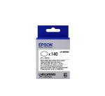 Epson LK-8WBWAB - Etiquettes prédécoupées Ovales - Noir sur Blanc - 25 x 38 mm (140 étiquettes)